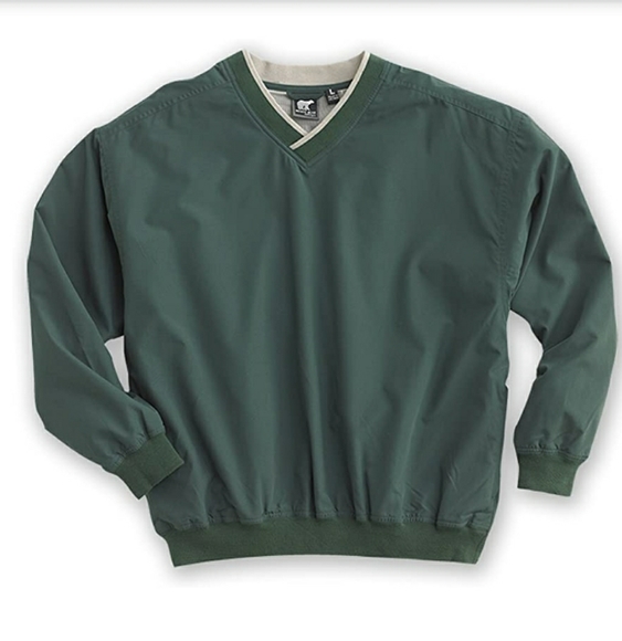 GOLF WINDBREAKER White Bear 2XL lightweight V-neck 1 hunter green & 1 navy - Picture 2 of 8